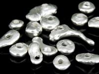 KJ-006 Thai karen hill tribe handmade silver 20 small free form bead