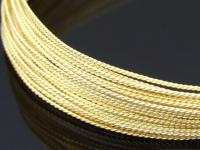 KX-017 24K gold vermeil thai karen hill tribe handmade silver triple twist wire 22 Gauge dead soft 10ft.
