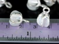 KA-105 thai karen hill tribe silver 4 flower charm