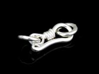 KA-022 Thai karen hill tribe handmade silver 6 small snake clasp