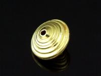 KG-075 24K gold vermeil 2 thai karen hill tribes handmade silver wrap bicone beads