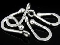 3KH-003 Thai karen hill tribe handmade silver  5 plain water drop shape  charm