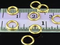 KG-224 24k gold vermeil 20 thai karen hill tribes handmade silver plated Mini plain opened hoop