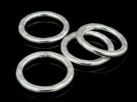 KA-064 Thai karen hill tribe handmade silver 3 hammered round hoop