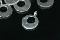 3KH-031 Thai karen hill tribe handmade silver 4 crescent charm