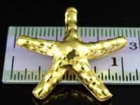 KG-246 24K gold vermeil Karen hill tribe handmade silver 1 starfish charm