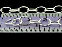 KL-042 Thai karen hill tribe handmade silver 24 Inches white oval link chain