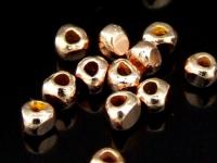KZ-047 24K rose gold vermeil thai karen hill tribe handmade silver 30 mini facet bead
