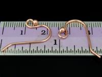 KZ-152 24K rose gold vermeil thai karen hill tribe handmade silver 10 Dot end earring hook