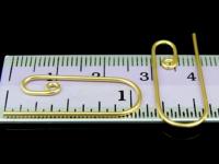 KG-503 24K gold vermeil Karen hill tribe handmade silver 4 earring wire hook