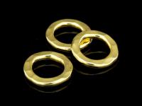 KG-362 24K gold vermeil 8 Hammered round closed hoop