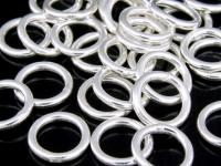 KA-033 Thai karen hill tribes handmade silver 10 medium closed jump ring