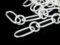 KL-022 Thai karen hill tribes handmade silver 24 plain link chain