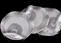 KH-009 Thai karen hill tribe silver 1 large tribesman style bead