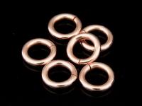 KZ-114 24K rose gold vermeil thai karen hill tribe handmade silver 20 Mini plain opened round jump ring