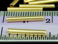 KG-297 24K gold vermeil Karen hill tribe handmade silver 5 plain straigle tube bead 