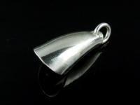 7KH-001 Thai karen hill tribe handmade silver 3 smooth curve petal charm