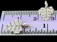 5KH-015 Thai karen hill tribe handmade silver 5 small leaf charm