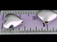 KB-004 Thai karen hill tribe handmade silver 5 puffed heart bead