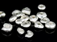 KJ-007 Thai karen hill tribe handmade silver 40 mini free form bead