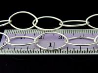 KL-045 Thai karen hill tribe handmade silver 24 Inches white oval link chain