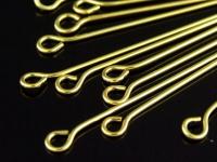 KG-232 24K gold vermeil Karen hill tribe handmade silver 20 eyepin