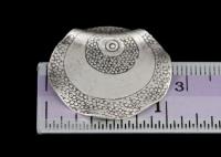 KH-009 Thai karen hill tribe silver 1 large tribesman style bead