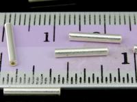 KC-040 Thai karen hill tribes handmade silver 20 straight tube bead 