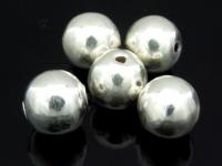 KW-007 Thai karen hill tribe handmade silver 2 smooth shiny round ball bead 