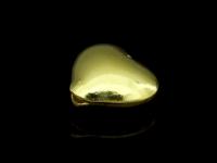 KG-404 24K gold vermeil Karen hill tribe handmade silver 6 puffed heart beads