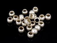 KK-011 Thai karen hill tribe handmade silver 100 mini plain spacer bead