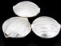 KF-002 Thai karen hill tribe handmade silver 1 small scratch round puffy bead