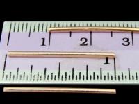 KZ-035 24K rose gold vermeil thai karen hill tribe handmade silver 20 plain tube bead