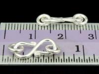KA-107 Thai karen hill tribe handmade silver 8 round wire S. clasp