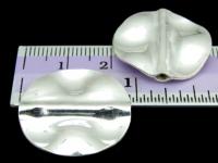 KV-050 Thai karen hill tribe handmade silver 1 cube disc bead 