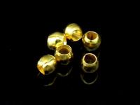 KG-221 24K gold vermeil 60 thai karen hill tribes handmade silver plain disc bead