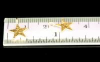 KG-129 thai karen hil tribes silver 8 gold vermeil die cut star shape charm 10.0 mm.