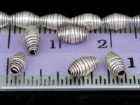 KH-002 Thai karen hill tribe handmade silver 20 small wrap bicone bead