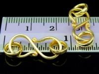 KG-192 24k gold vermeil 4 plated thai karen hill tribes handmade silver tribesman style plain S. clasp