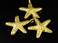 KG-099 24K gold vermeil Karen hill tribe handmade silver 1 starfish charm