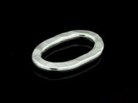 KA-087 Thai karen hill tribe handmade silver 3 hammered oval closed jump rings