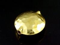 KG-092 24K gold vermeil Karen hill tribe handmade silver 1 hammered puffed bead