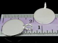 3KH-012 Thai karen hill tribe handmade silver 3 plain disc charm