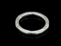 KA-061 Thai karen hill tribe handmade silver 2 hammered closed jump ring