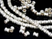 KK-005 Thai karen hill tribe handmade silver 20 mini hourglass bead 