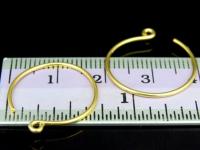 KG-499 24K gold vermeil Karen hill tribe handmade silver 4 earring wire hook