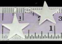 3KH-126 Thai karen hill tribe silver 4 mediuml die cut star charm 14.0 mm