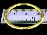 KG-275 24K gold vermeil 1 thai karen hill tribes handmade silver huge hammered charm