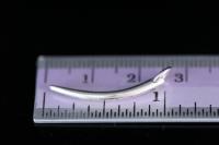 2KH-052 thai karen hill tribal silver 4 tusk shape chamr with hoop