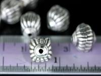 2KH-048 thai karen hill tribe silver 2 square fancy bead